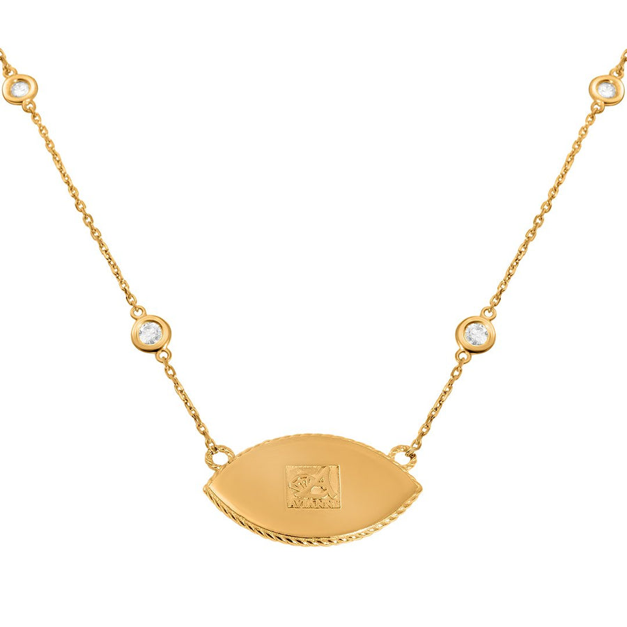 Diamond Eye Pendant in 14k Rose Gold 9.12 Ctw