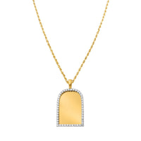 Thumbnail for Small - 1.77 Ctw - 7.89 G Diamond Frame Memory Pendant in 10k Yellow Gold 1.77 Ctw
