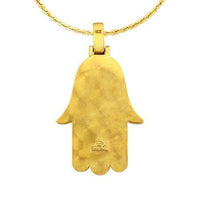 Thumbnail for Diamond Hamsa Pendant in 14k Yellow Gold 3 Ctw