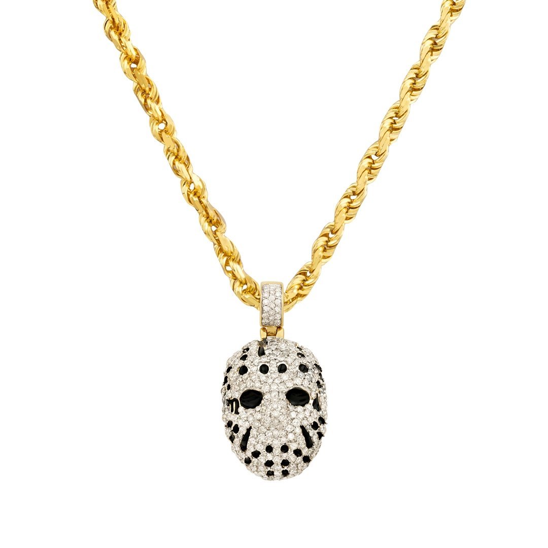 Diamond Jason Pendant in 10k Yellow Gold 1.02 Ctw