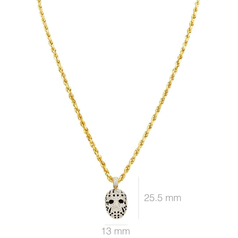 Diamond Jason Pendant in 10k Yellow Gold 1.02 Ctw