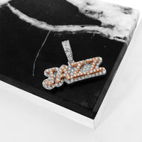 Thumbnail for two tone diamond jazz pendant