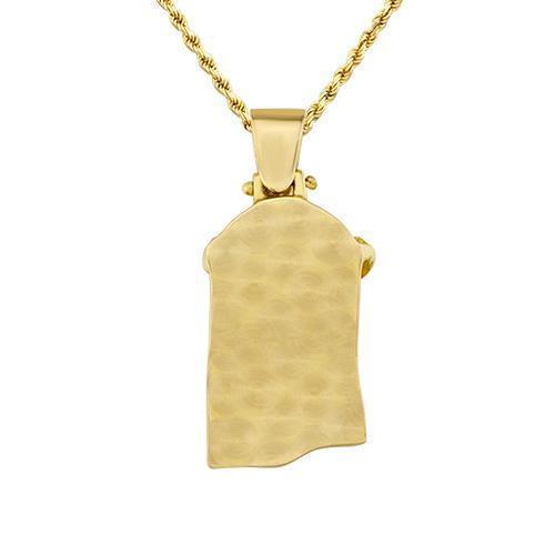 Diamond Jesus Head Pendant in 10k Yellow Gold 2.50 Ctw