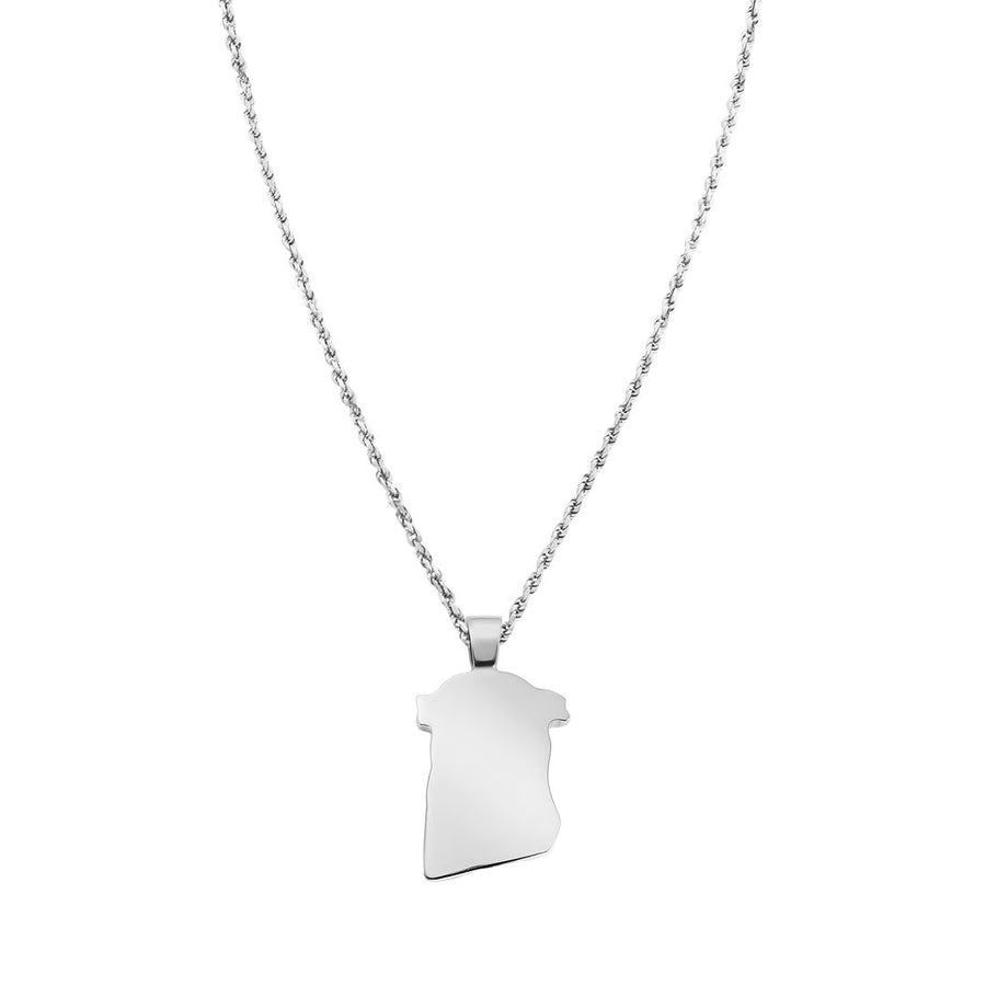White Diamond Jesus Piece in 14k White Gold 2.8 Ctw