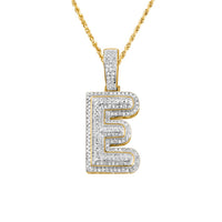 Thumbnail for yellow diamond letter e pendant