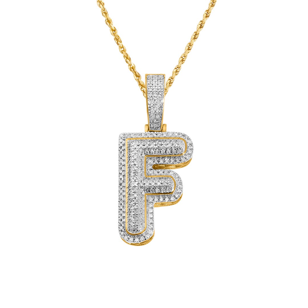 Letter f gold pendant Clearance