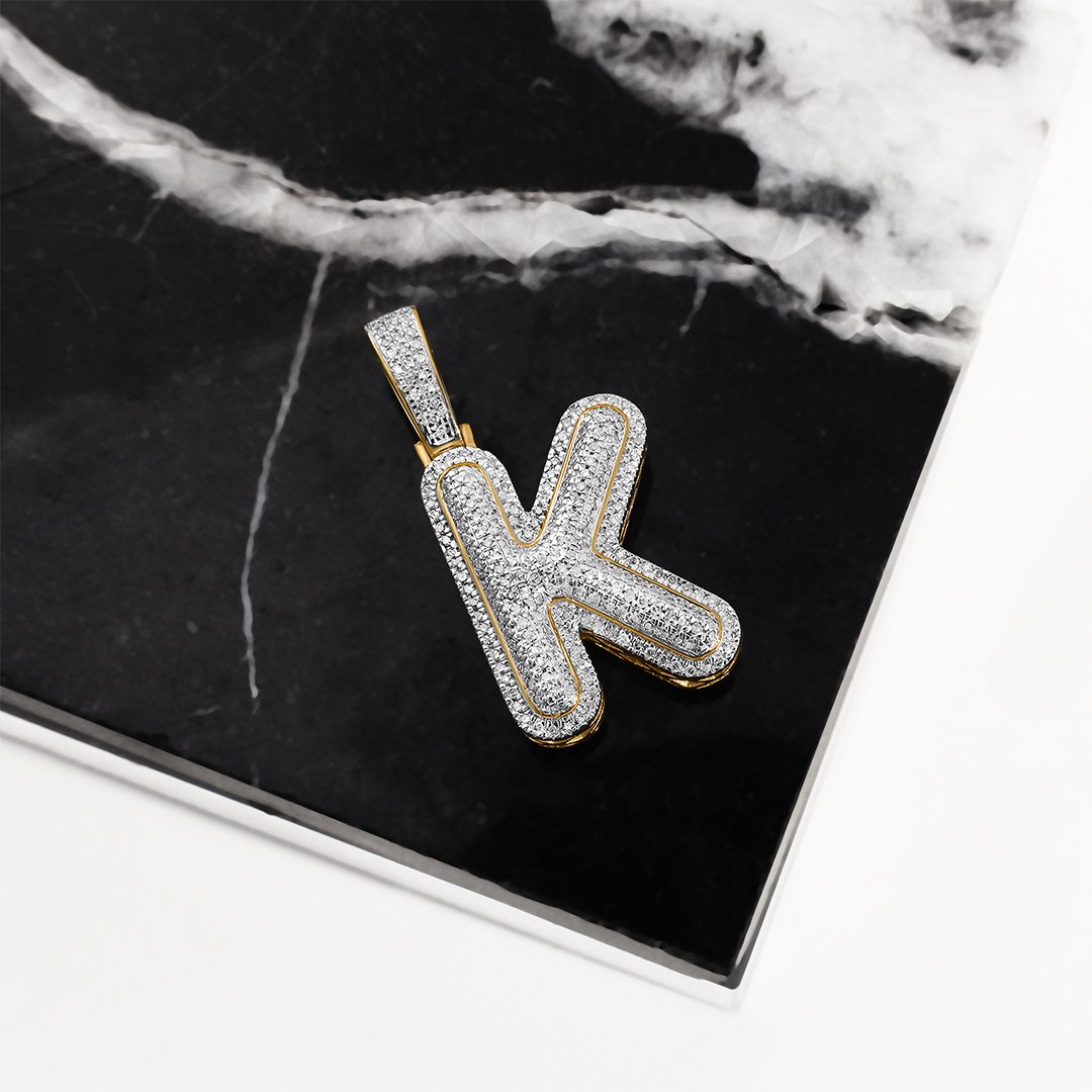 Golden K Gold Letter K