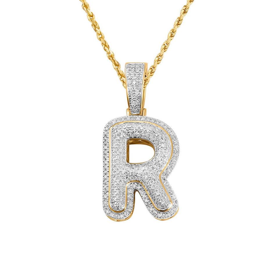 Bxwoum 100PCS White Round Acrylic Letter Beads - Gold Letter R, 4x7mm For Jewelry Making - View #2
