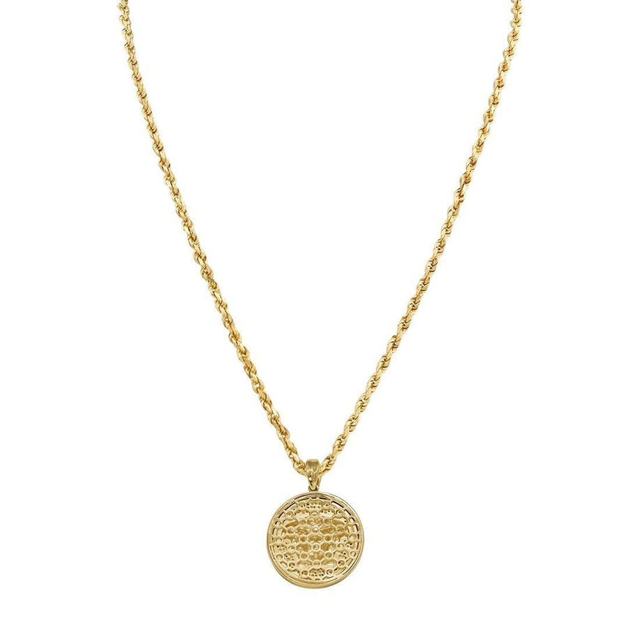 Yellow Diamond Medusa Pendant in 10k Yellow Gold 0.35 Ctw