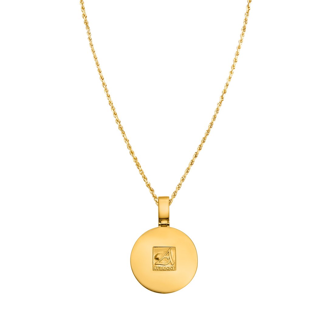 Yellow Diamond Memory Pendant in 14k Yellow Gold 6.3 Ctw