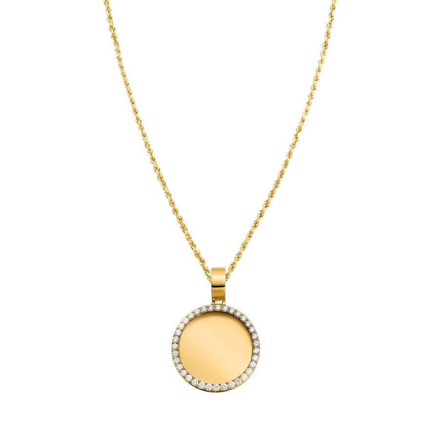 Yellow Diamond Memory Pendant in 14k Yellow Gold 6.3 Ctw