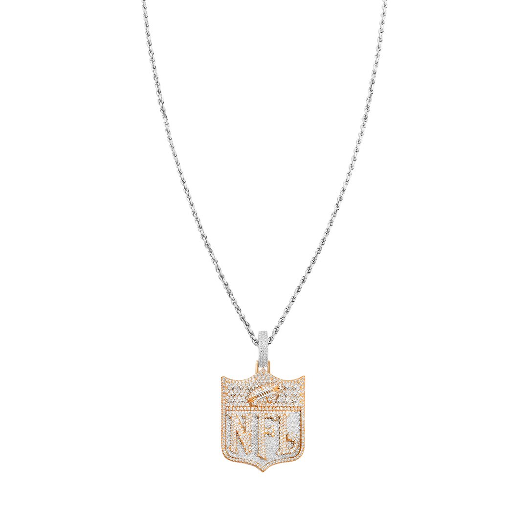 Yellow Diamond NFL Pendant in 14k Yellow Gold 13.22 Ctw