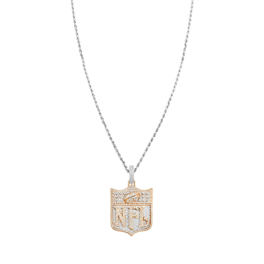 Yellow Diamond NFL Pendant in 14k Yellow Gold 13.22 Ctw