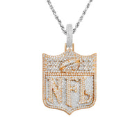 Thumbnail for Yellow Diamond NFL Pendant in 14k Yellow Gold 13.22 Ctw