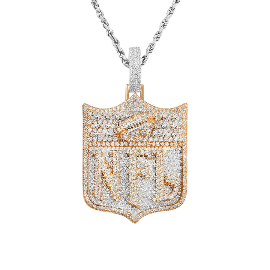 Yellow Diamond NFL Pendant in 14k Yellow Gold 13.22 Ctw