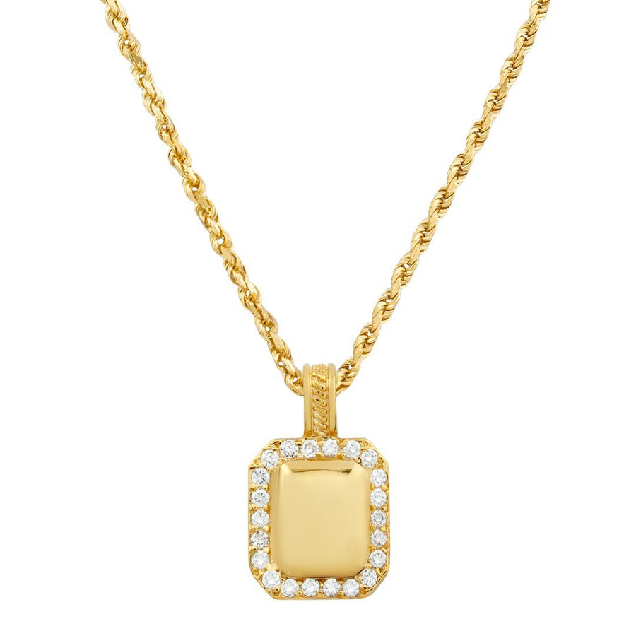 Diamond Pendant in 14k Yellow Gold 5 Ctw