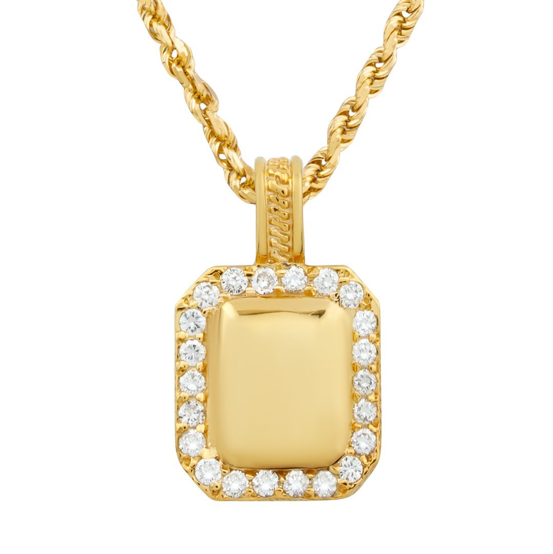 Diamond Pendant in 14k Yellow Gold 5 Ctw