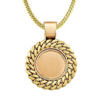 Thumbnail for Diamond Pharaoh Cuban Link Style Pendant 14k Solid Yellow Gold 32.96 Ctw