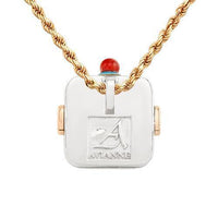 Thumbnail for Diamond Robot Pendant in 14k Two Tone Gold 2.30 Ctw