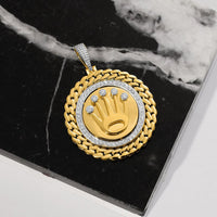 Thumbnail for Yellow Diamond Rolex Pendant in 14k Yellow Gold 0.35 Ctw