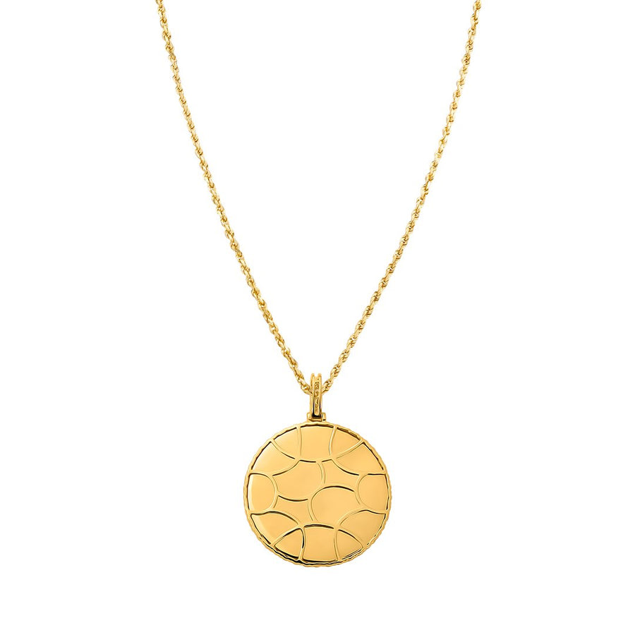 Yellow Diamond Round Memory Pendant in 10k Yellow Gold 3.33 Ctw