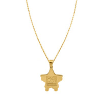 Thumbnail for 14k Yellow Gold Diamond Shooting Star Pendant 1.24 Ctw