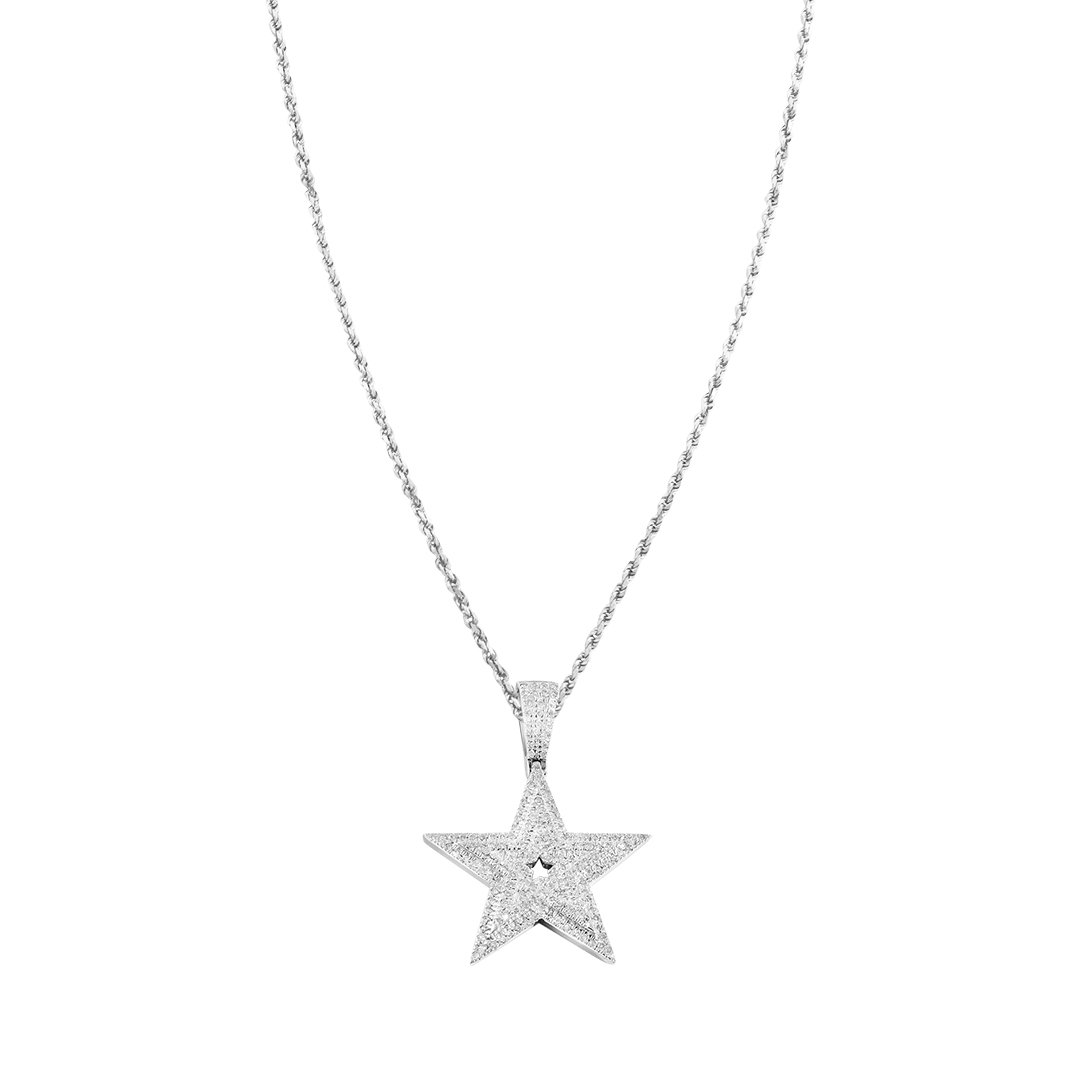 Diamond Star in 10k Gold .4 Ctw