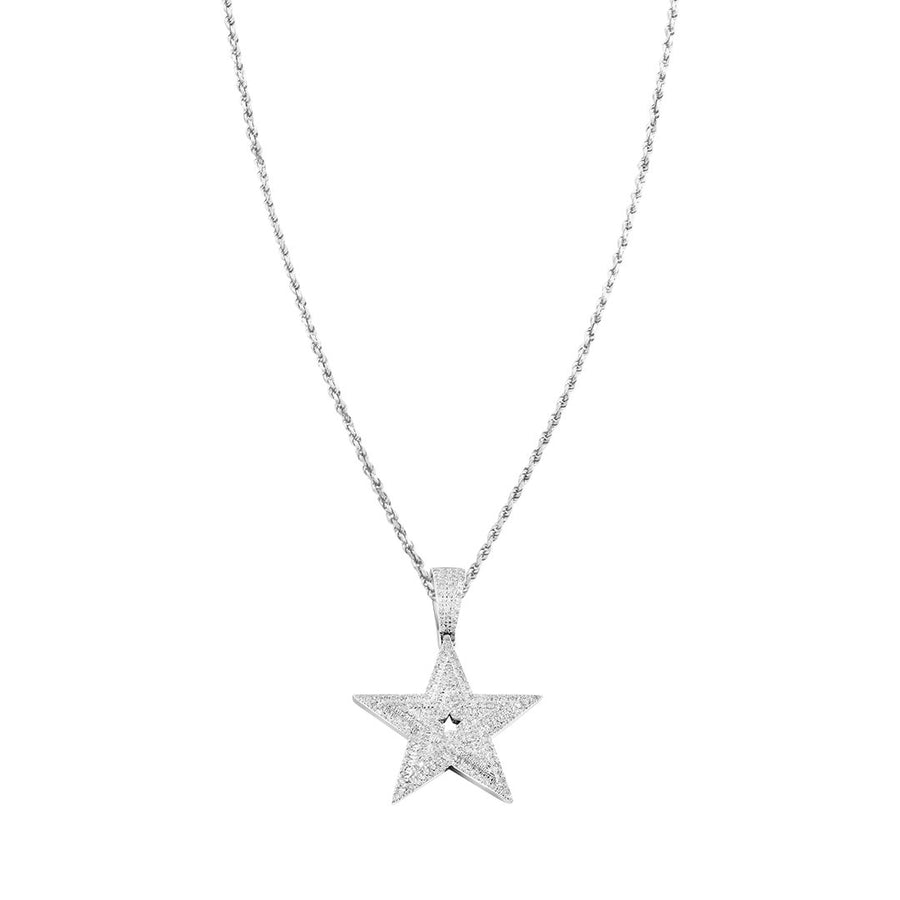 Diamond Star in 10k Gold .4 Ctw