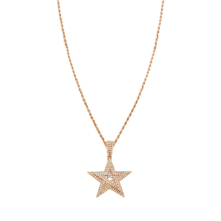 Diamond Star in 10k Gold .4 Ctw