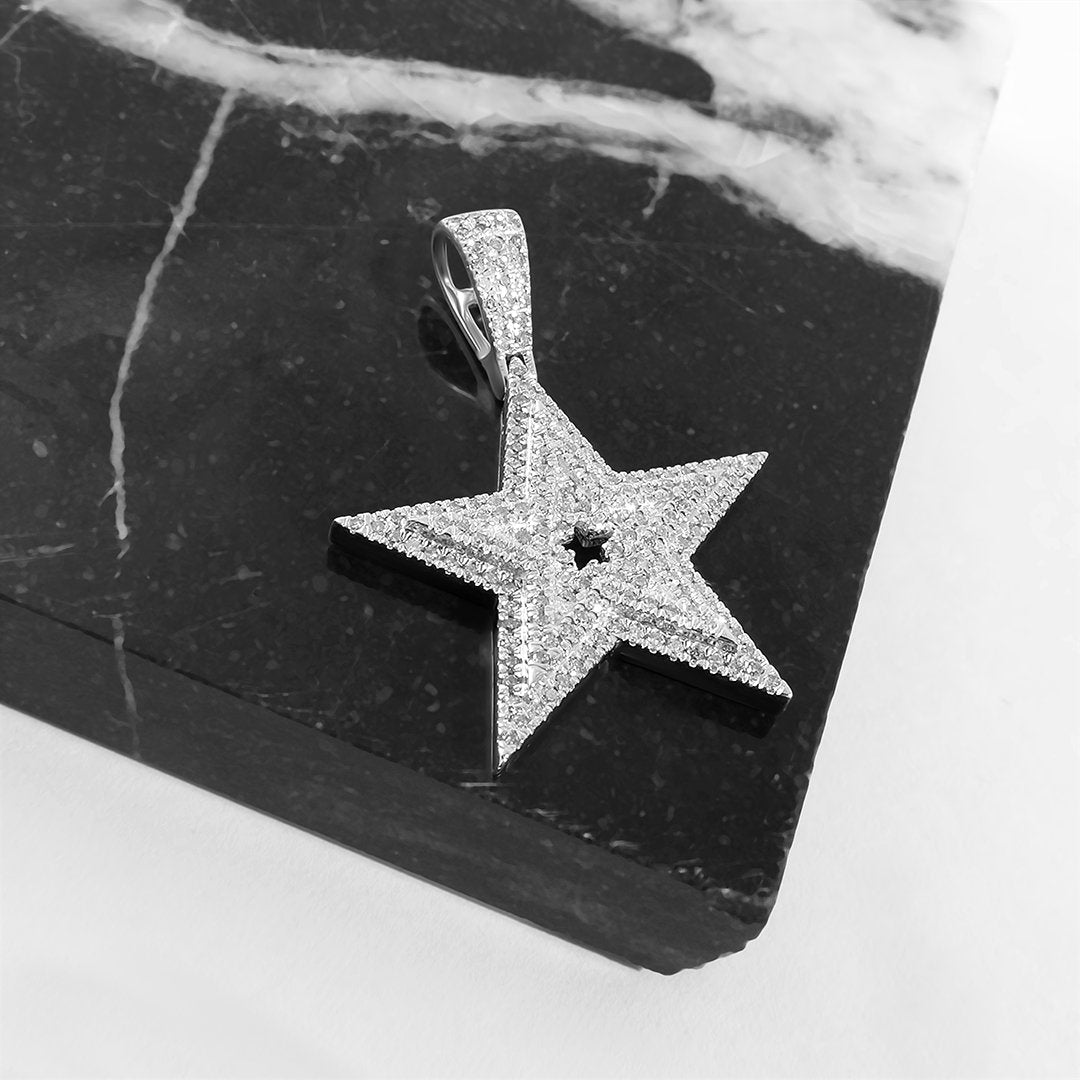 Diamond Star in 10k Gold .4 Ctw