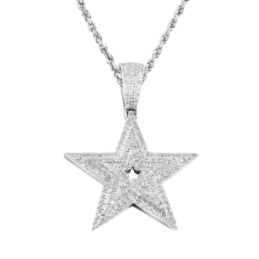 Diamond Star in 10k Gold .4 Ctw