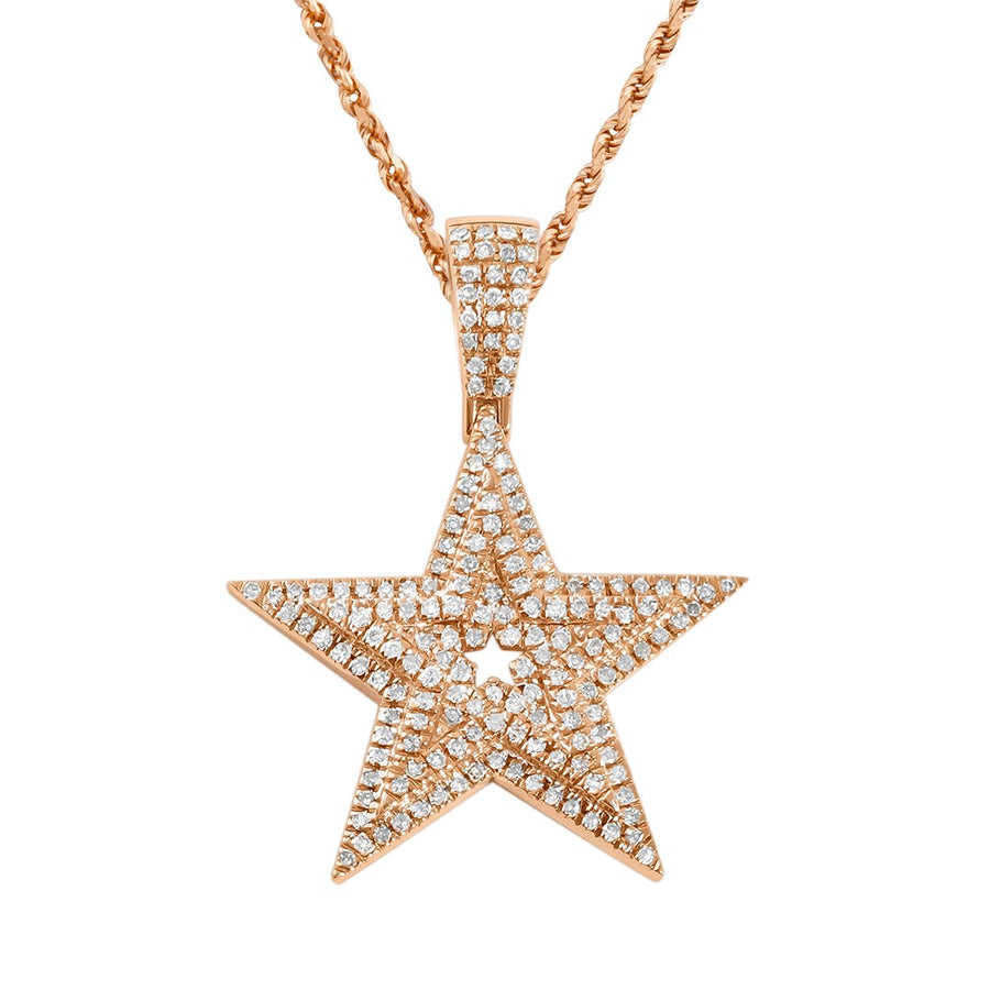 Diamond Star in 10k Gold .4 Ctw