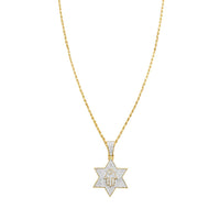 Thumbnail for 14k Yellow Gold Diamond Star of David 1.75 Ctw