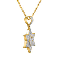 Thumbnail for 14k Yellow Gold Diamond Star of David 1.75 Ctw