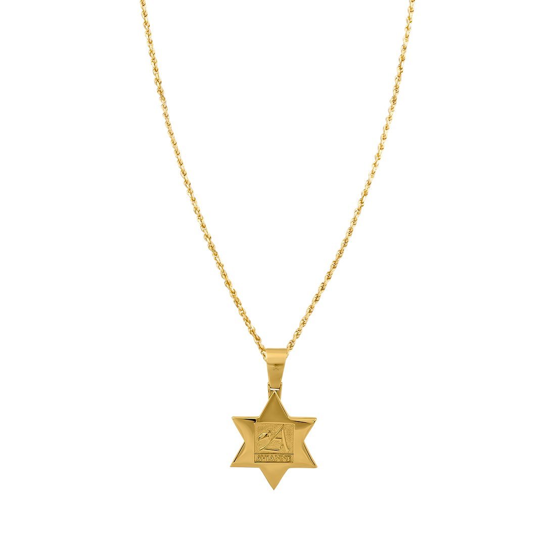 14k Yellow Gold Diamond Star of David 1.75 Ctw