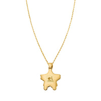 Thumbnail for Yellow , White DIAMOND TWO TONE STAR PENDANT IN 14K YELLOW GOLD 1.24 CTW