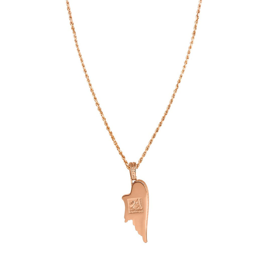 Diamond Wing Pendant in 14k Gold 1.9 Ctw