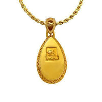 Thumbnail for Huge Citrine Diamond Pendant in 14k Yellow Gold 57.24 Ctw