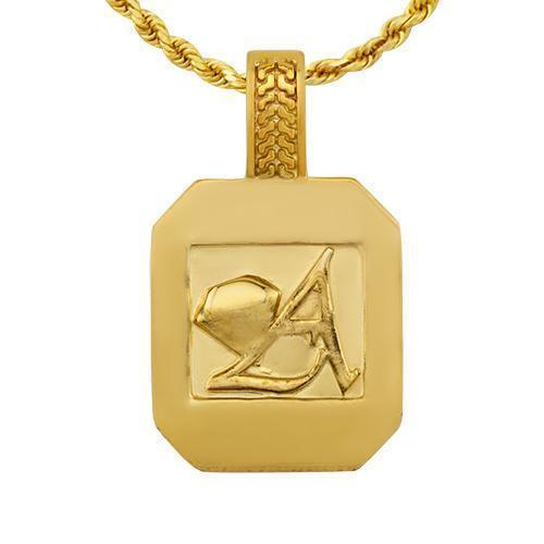 Pave Diamond Pendant in 14k Yellow Gold 1.75 Ctw