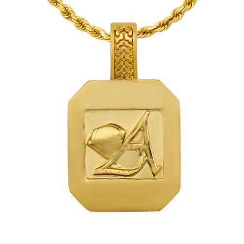 Pave Diamond Pendant in 14k Yellow Gold 1.75 Ctw