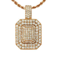 Thumbnail for Pave Diamond Pendant in 14k Yellow Gold 1.75 Ctw