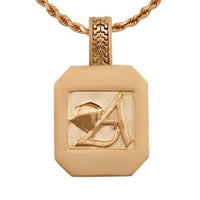 Thumbnail for Pave Diamond Pendant in 14k Yellow Gold 1.75 Ctw
