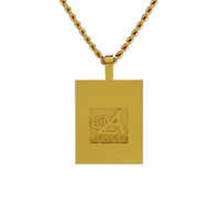 Thumbnail for 14k Yellow Gold Rectangle Shaped Diamond Memory Charm Pendant 1.50 Cwt.