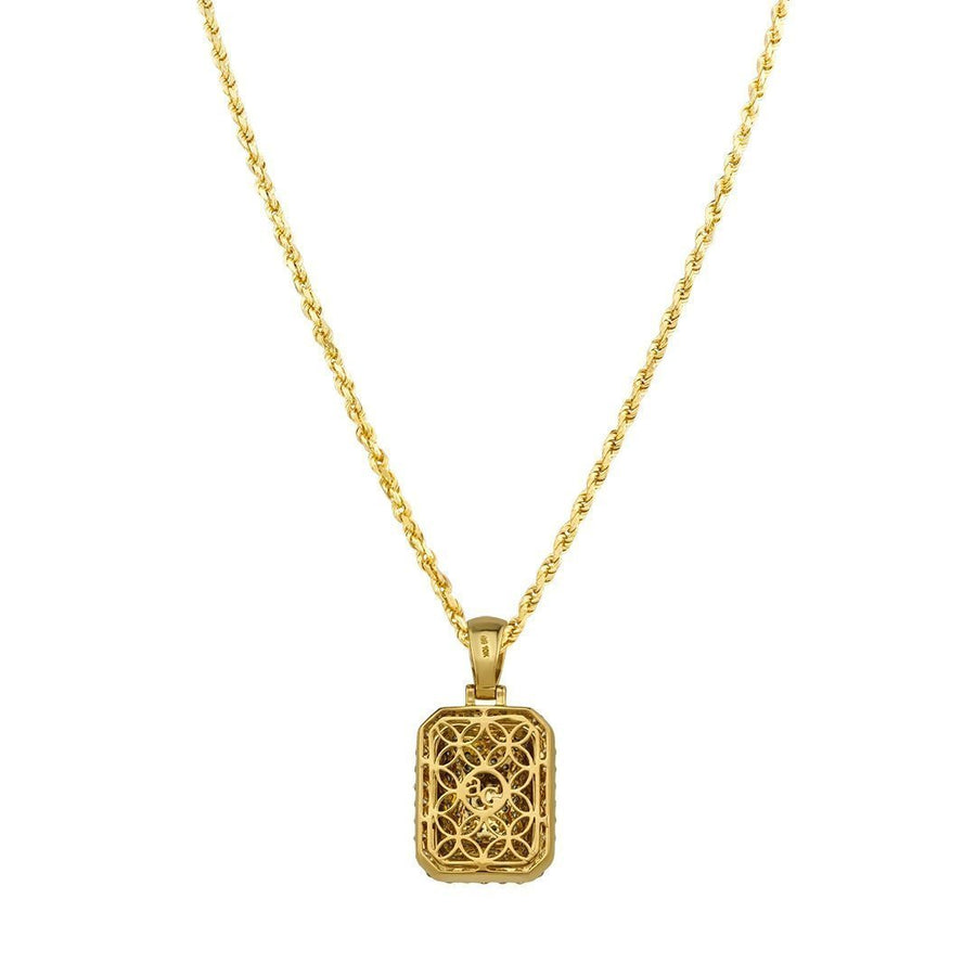 Yellow Royal Collection Diamond Pendant in 10k Yellow Gold 3 Ctw