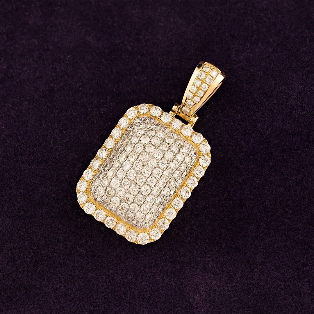 Yellow Royal Collection Diamond Pendant in 10k Yellow Gold 3 Ctw