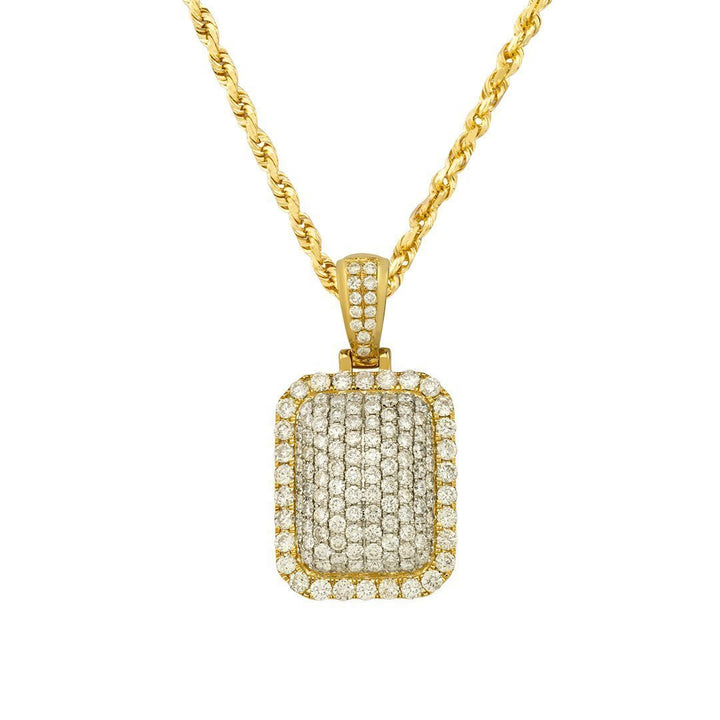 14K Yellow Solid Gold Mens Diamond Key Pendant 3.50 Ctw – Avianne Jewelers
