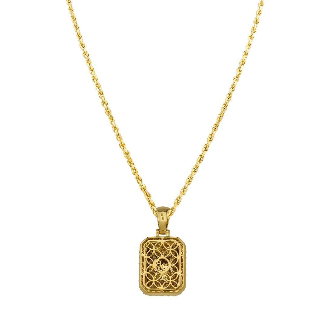 Vivienne Royal Pendant, Yellow Gold, White Gold, Lacquer & Diamonds -  Jewelry - Categories