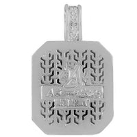 Thumbnail for Sterling Silver Rhodium Plated Semi-Precious Crystal Onyx Pendant