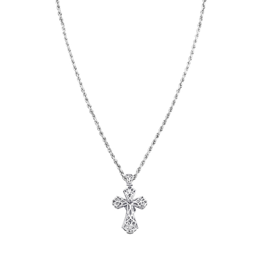 Princess Cut Cross Pendant