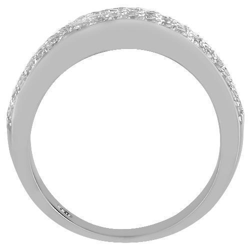 10K Solid White Gold Mens Diamond Wedding Ring Band 2.25 Ctw